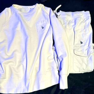 Selling both the polo crewneck sweater with the pants only worn once